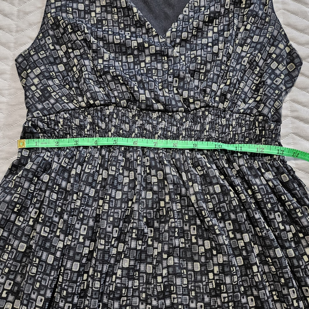 Motherhood Maternity Geometric Popover Babydoll Whimsigoth Fairy Dress Size S - Picture 5 of 12